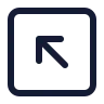 Square Arrow Up Left icon preview