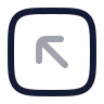 Square Arrow Up Left icon preview