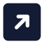 Squarearrowupright icon with solid standard style