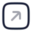 Squarearrowupright icon with twotone rounded style