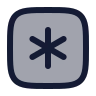 Square Asterisk icon preview