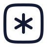 Square Asterisk icon preview