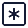 Square Asterisk icon preview