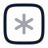 Square Asterisk icon preview