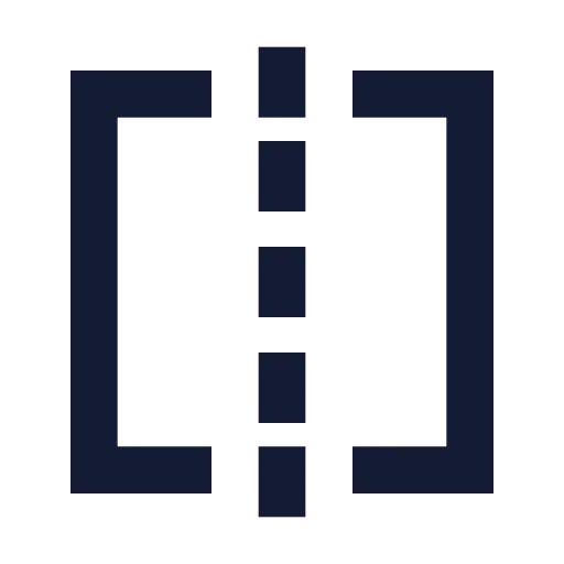 Square Centerline Dashed Horizontal Icon in Solid Sharp style
