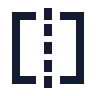 Square Centerline Dashed Horizontal icon preview