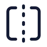 Square Centerline Dashed Horizontal icon preview