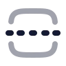 Square Centerline Dashed Vertical icon preview