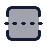 Square Centerline Dashed Vertical icon preview