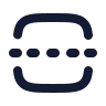 Square Centerline Dashed Vertical icon preview