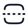 Square Centerline Dashed Vertical icon preview