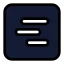 Squarechartgantt icon with solid standard style