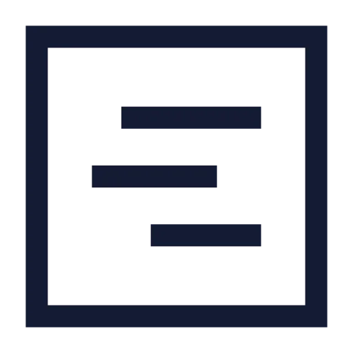 Square Chart Gantt Icon in Stroke Sharp style
