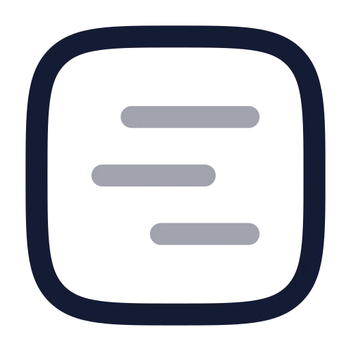 Square Chart Gantt Icon in Twotone Rounded style