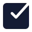 Squarecheckbig icon with solid standard style
