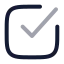 Squarecheckbig icon with twotone rounded style
