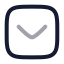 Squarechevrondown icon with twotone rounded style