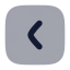 Squarechevronleft icon with bulk rounded style