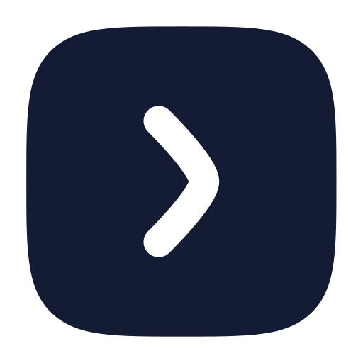 Square Chevron Right Icon in Solid Rounded style
