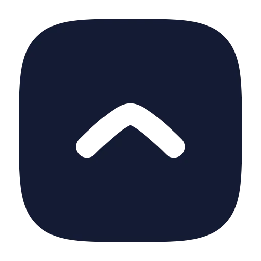 Square Chevron Up Icon in Solid Rounded style