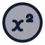 Squarecircle icon with duotone rounded style
