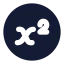 Squarecircle icon with solid standard style