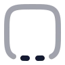 Square Dashed Bottom icon preview