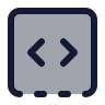 Square Dashed Bottom Code icon preview
