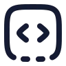 Square Dashed Bottom Code icon preview