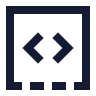 Square Dashed Bottom Code icon preview