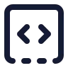 Square Dashed Bottom Code icon preview