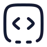 Square Dashed Bottom Code icon preview