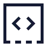 Square Dashed Bottom Code icon preview
