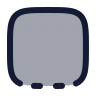 Square Dashed Bottom icon preview