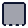 Square Dashed Bottom icon preview