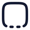 Square Dashed Bottom icon preview