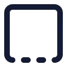 Square Dashed Bottom icon preview