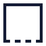 Square Dashed Bottom icon preview