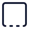 Square Dashed Bottom icon preview