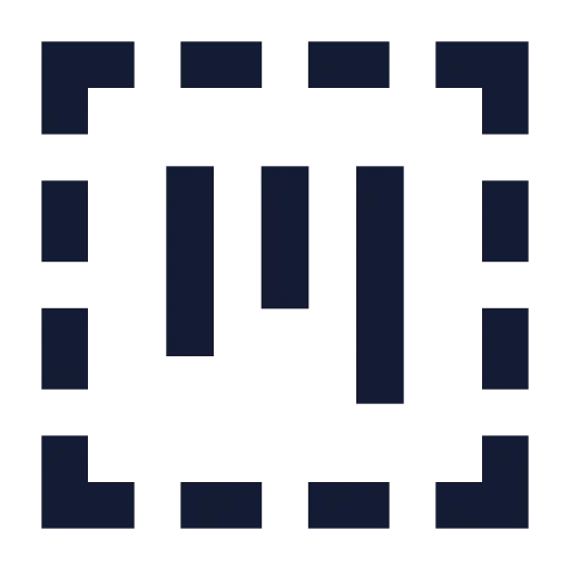 Square Dashed Kanban Icon in Solid Sharp style