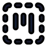 Square Dashed Kanban icon preview