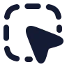 Square Dashed Mouse Pointer icon preview