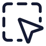 Square Dashed Mouse Pointer icon preview