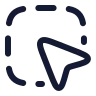 Square Dashed Mouse Pointer icon preview