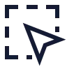 Square Dashed Mouse Pointer icon preview