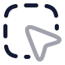 Square Dashed Mouse Pointer icon preview