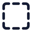 Squaredashed icon with solid standard style