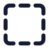 Square Dashed icon preview