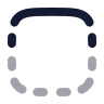 Square Dashed Top Solid icon preview