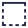Square Dashed Top Solid icon preview